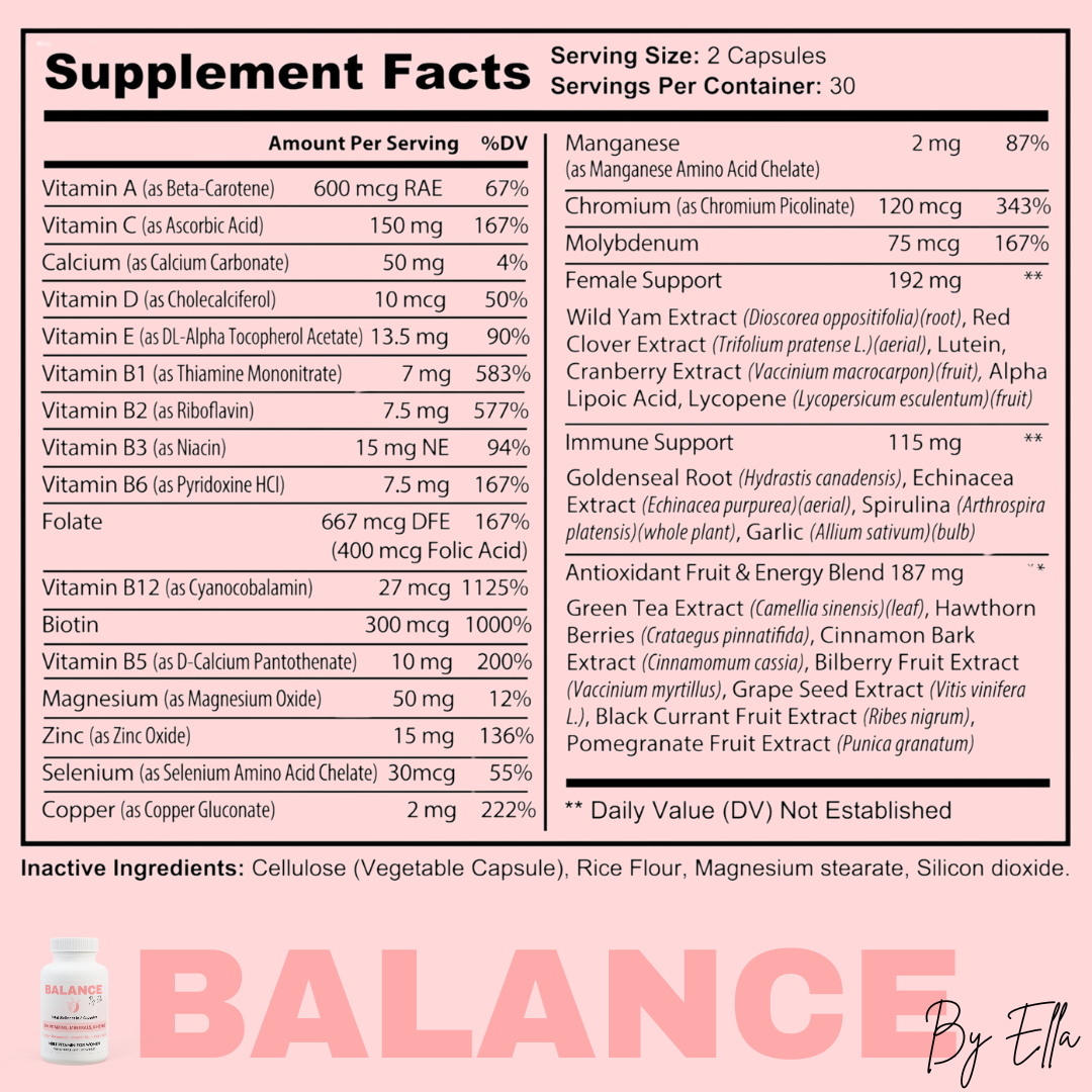 Balance by Ella – Women's All-in-One Multivitamin