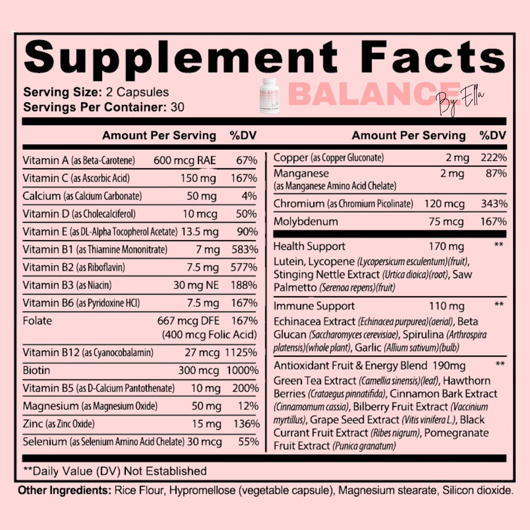 Balance by Ella – Women's All-in-One Multivitamin